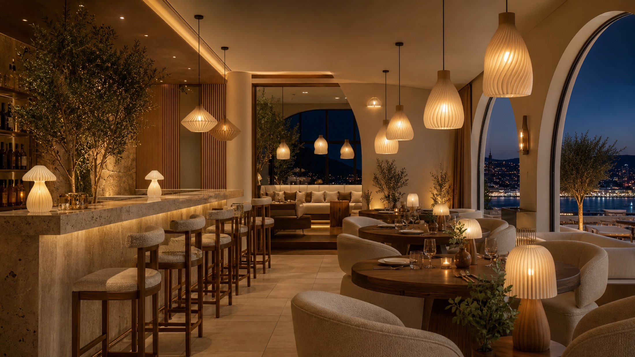 3DZEN luxury restaurant lighting