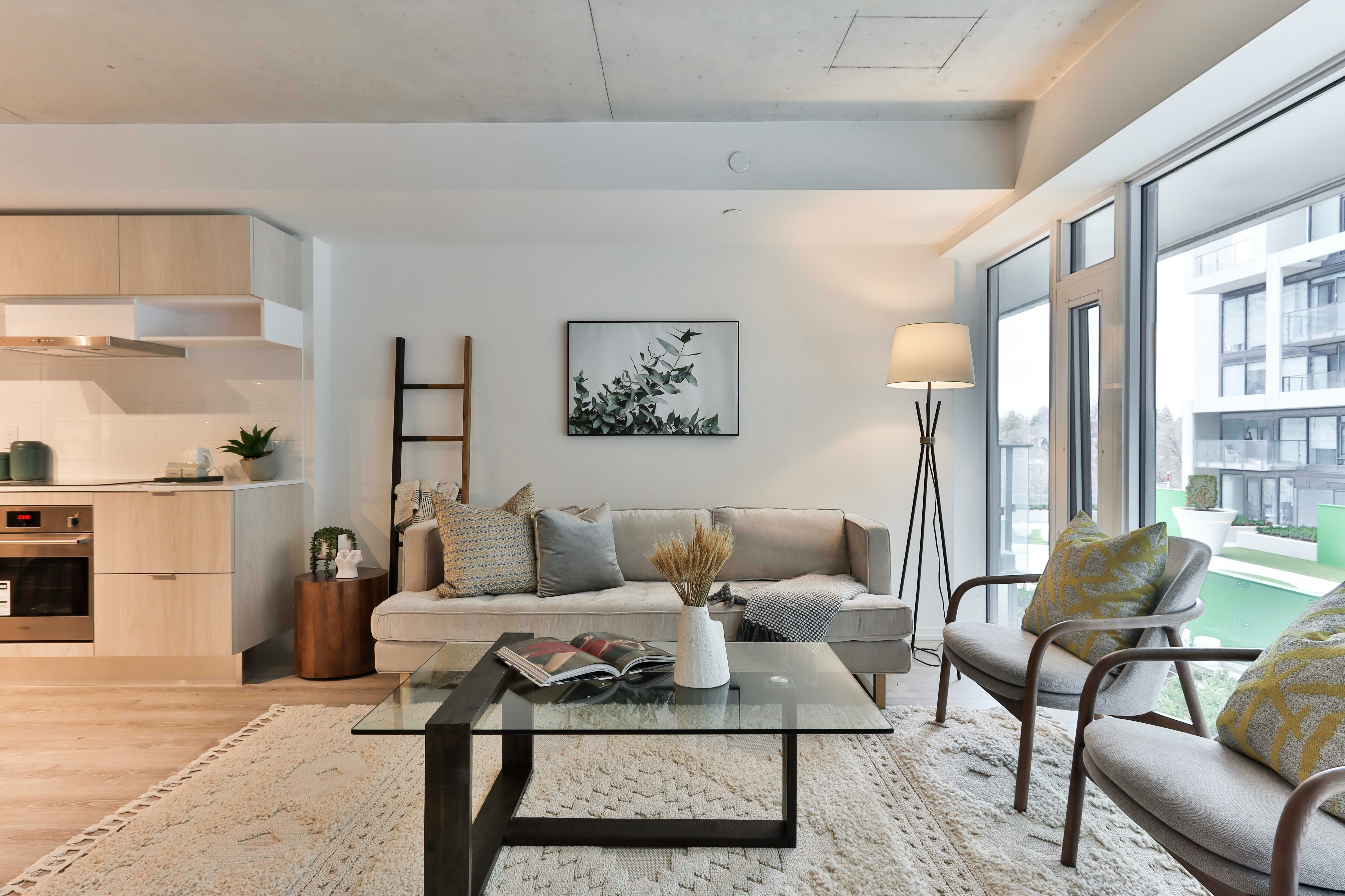 Bright modern living room